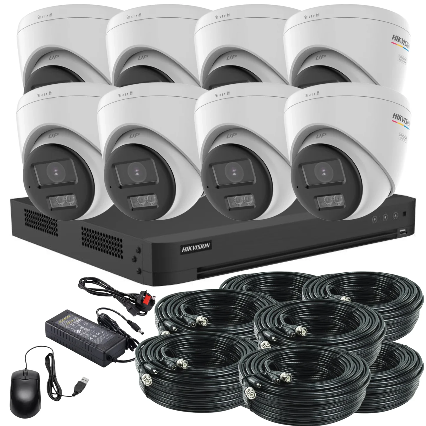 HIKVISION Smart Hybrid Light HD Surveillance Kit – 8 Channel