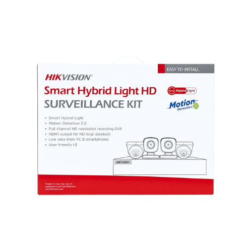 HIKVISION Smart Hybrid Light HD Surveillance Kit – 4 Channel