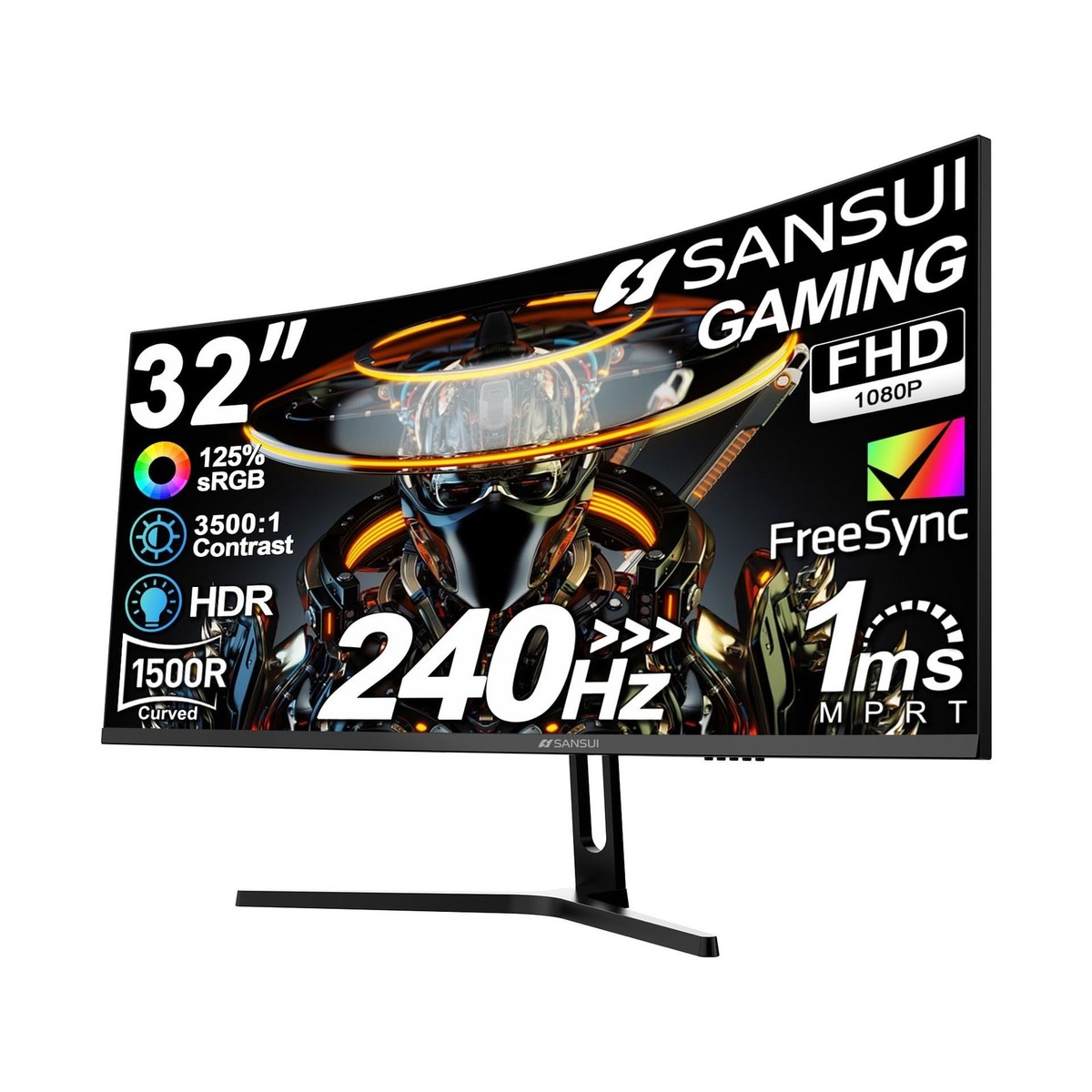 SANSUI ES-G32C1Q 32" Curved 2K Gaming Monitor